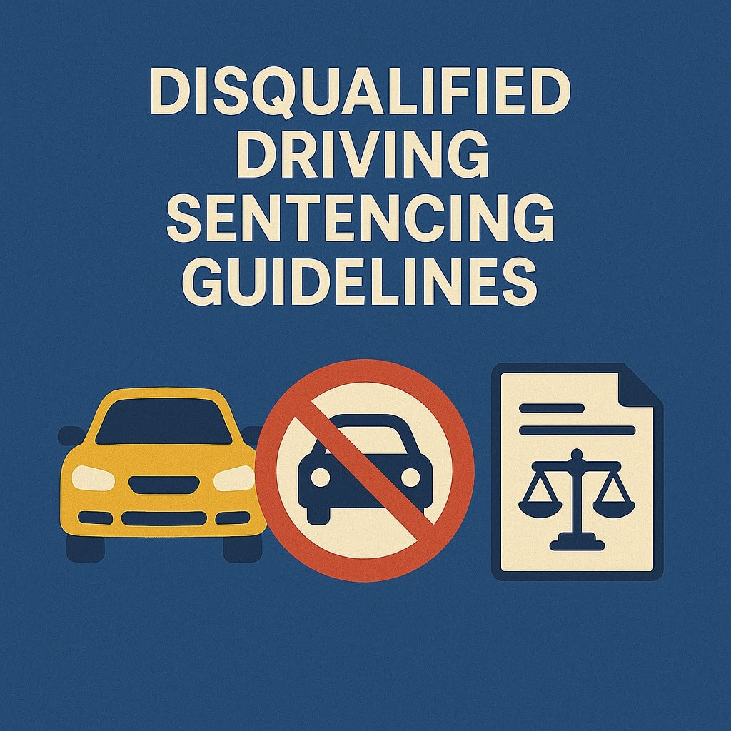 Disqualified Driving Sentencing Guidelines