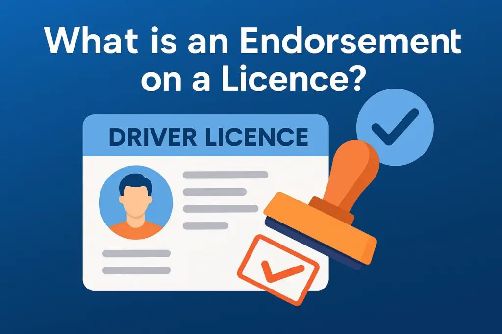 What is an Endorsement on a Licence